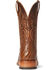 Ariat Men's Denton Exotic Caiman Belly Skin Western Boots - Broad Square Toe, Brown, hi-res