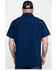 Image #2 - Hawx Men's Solid Navy Yarn Dye Two Pocket Short Sleeve Work Shirt - Big , Navy, hi-res