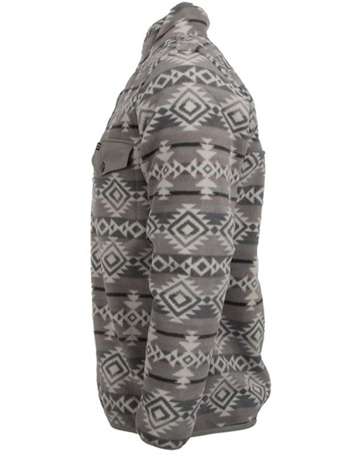 Grey Unisex Aztec Fleece Sweatshirt