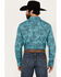 Image #4 - Gibson Men's Even Flow Paisley Print Long Sleeve Button-Down Western Shirt, Turquoise, hi-res
