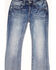 Image #4 - Shyanne Girls' Light Embroidered Faux Flap Pocket Bootcut Jeans, Blue, hi-res