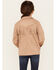 Image #4 - Shyanne Girls' Faux Suede Fringe Jacket , Tan, hi-res