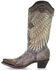 Image #3 - Corral Women's Tobacco Wings & Cross Western Boots - Snip Toe, , hi-res