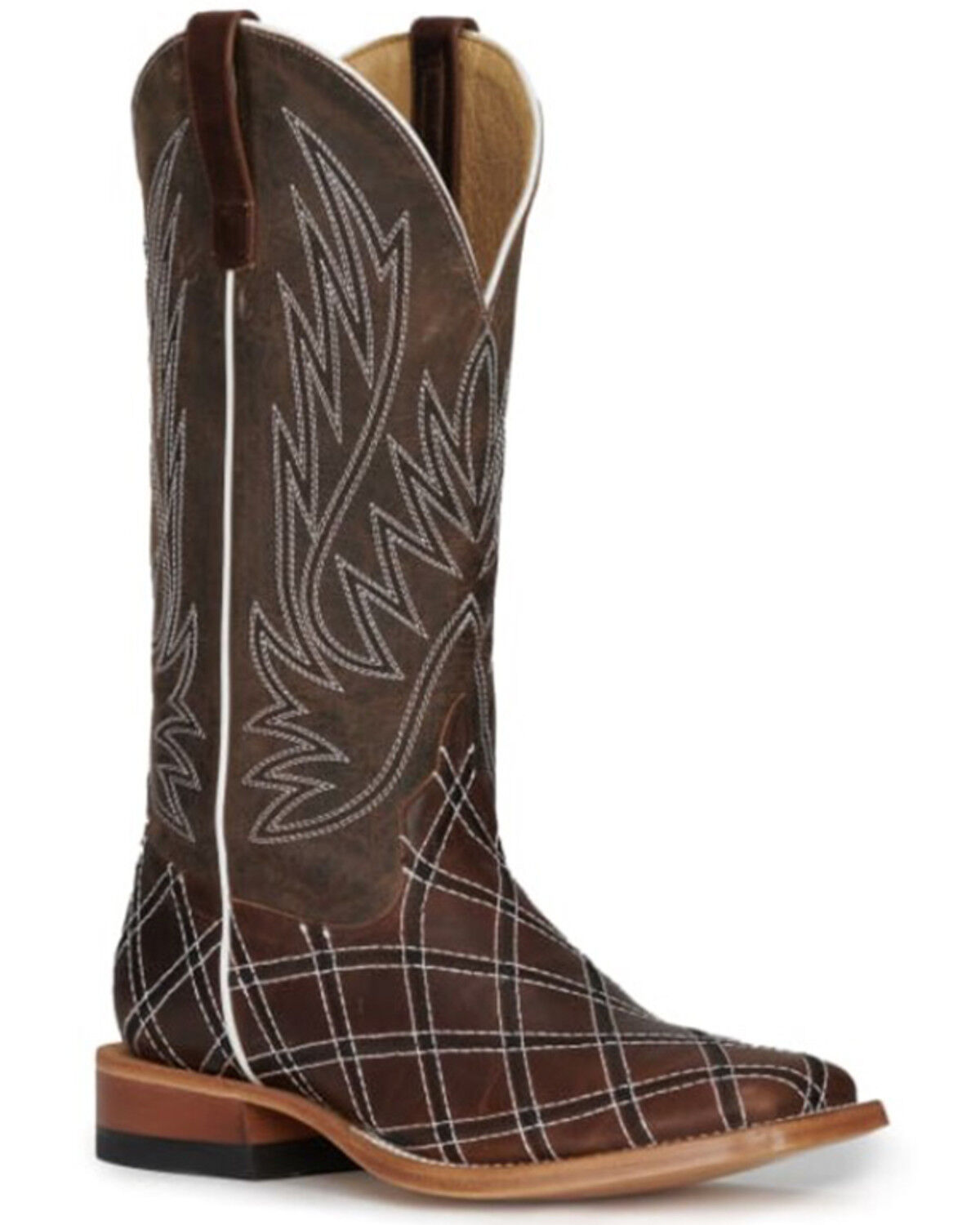 Image #1 - Horse Power Men's Sabotage Western Boots - Square Toe, Brown, hi-res