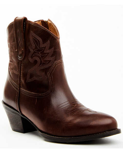 Image #1 - Matisse Women's Boot Barn Exclusive El Paso Fashion Booties - Pointed Toe, Brown, hi-res