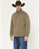 Image #2 - George Strait by Wrangler Men's Solid 1/4 Zip Pullover, Olive, hi-res