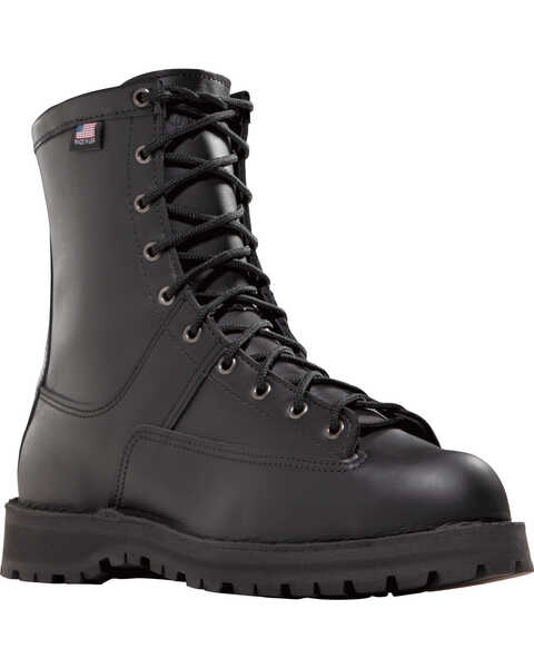 Danner Men's Recon 8" Uniform Boots - Round Toe , Black, hi-res