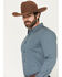 Image #2 - Cody James Men's Bourbon Geo Print Long Sleeve Button-Down Stretch Western Shirt - Tall, Navy, hi-res
