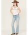 Image #1 - Wrangler Women's Golden Days Medium Wash Mid Rise Heritage Bootcut Stretch Denim Jeans, Medium Wash, hi-res