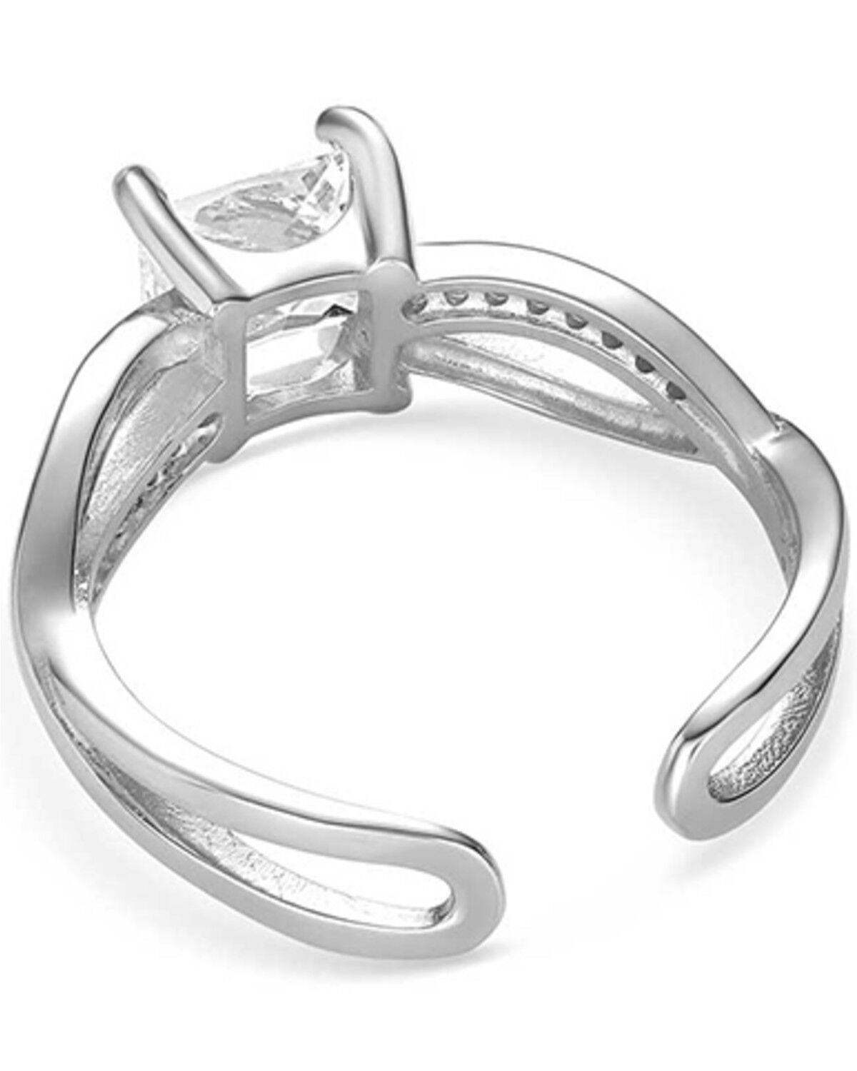 Montana Silversmiths Women's Stone Ring, Silver