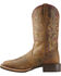 Ariat Women's Hybrid Rancher Western Boots - Broad Square Toe, Brown, hi-res
