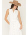 Image #4 - Shyanne Women's Solid Sleeveless Button-Down High-Low Midi Dress, White, hi-res