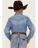 Image #4 - Cody James Boys' Cave Creek Long Sleeve Pearl Snap Western Denim Shirt, Medium Wash, hi-res
