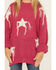 Image #3 - Rock & Roll Denim Girls' Star Print Sweater, Pink, hi-res