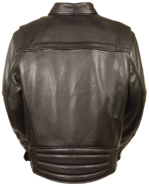 Image #3 - Milwaukee Leather Men's Side Belt Utility Pocket Motorcycle Jacket - 4X, Black, hi-res