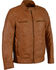 Image #1 - Milwaukee Leather Men's Zip Front Classic Moto Leather Jacket - 4X, Tan, hi-res