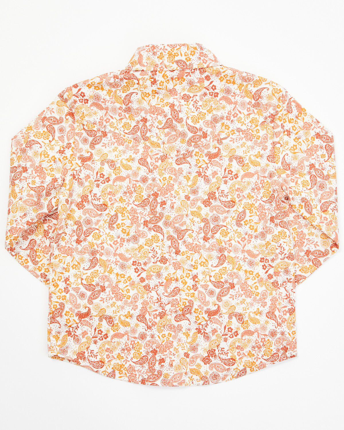 Image #3 - Shyanne Toddler Girls' Ash Floral Print Long Sleeve Pearl Snap Stretch Western Shirt, Gold, hi-res