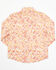Image #3 - Shyanne Toddler Girls' Ash Floral Print Long Sleeve Pearl Snap Stretch Western Shirt, Gold, hi-res