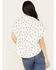 Wild Moss Women's Short Sleeve Embroidered Campshirt, White, hi-res