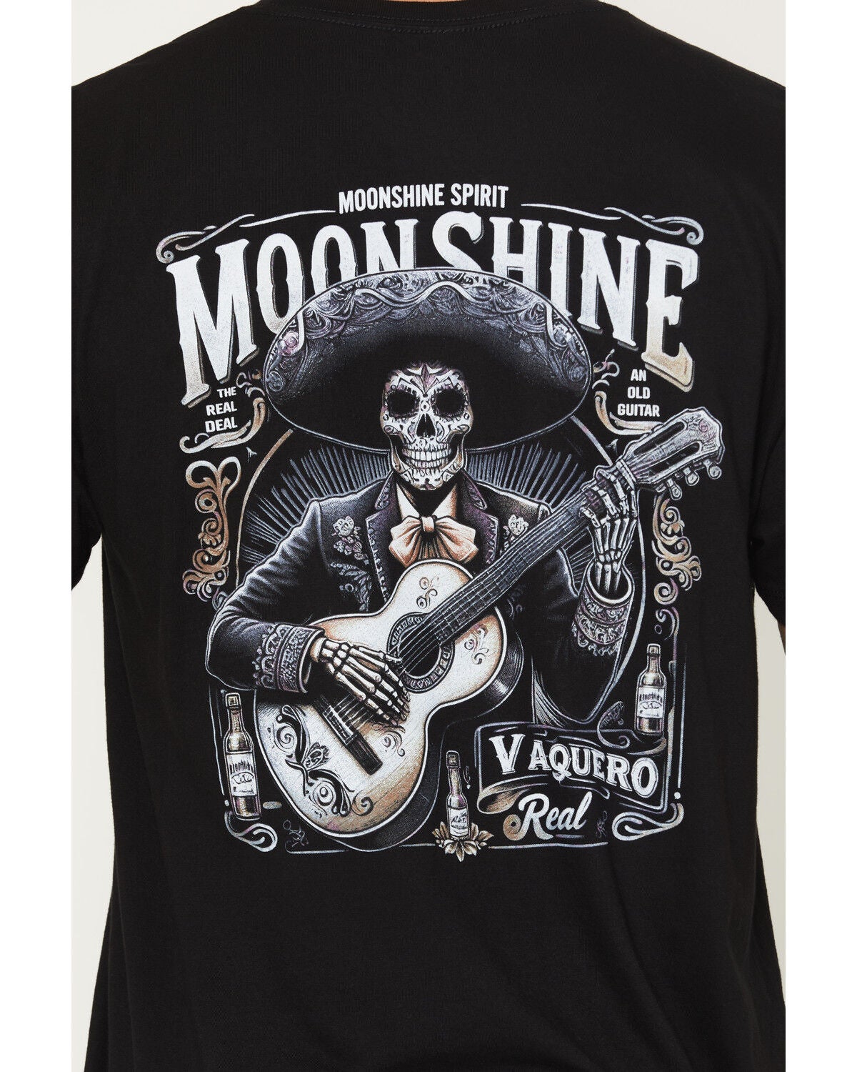 Image #4 - Moonshine Spirit&reg; Men's Country Soul Mariachi Short Sleeve Graphic T-Shirt, Black, hi-res