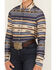 Image #3 - Stetson Women's Serape Stripe Long Sleeve Pearl Snap Western Shirt, Blue, hi-res