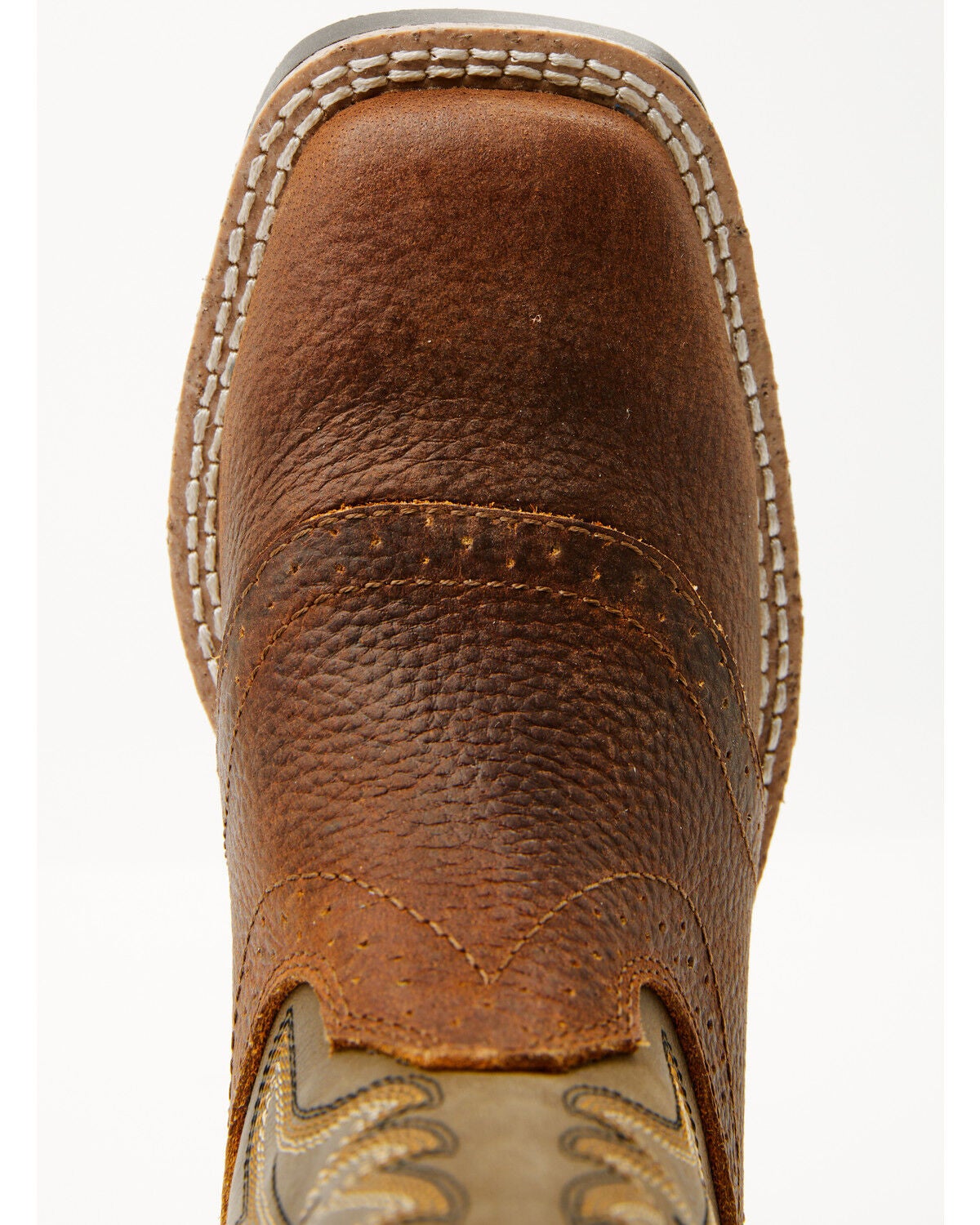 Image #6 - Cody James Boys' Buck Western Boots - Broad Square Toe, Olive, hi-res