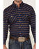 Image #3 - Ariat Men's Relentless Steeled Southwestern Geo Print Long Sleeve Snap Western Shirt , Navy, hi-res