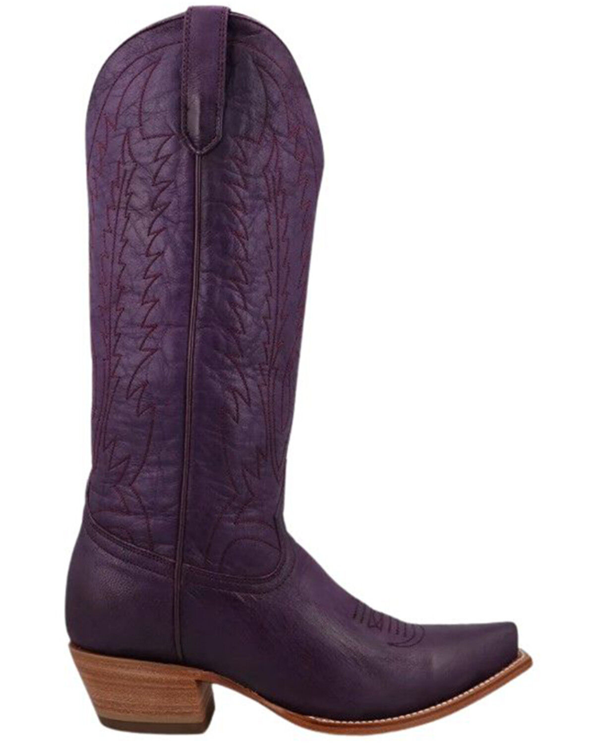 Image #2 - Black Star Women's Victoria Western Boots - Snip Toe, Purple, hi-res