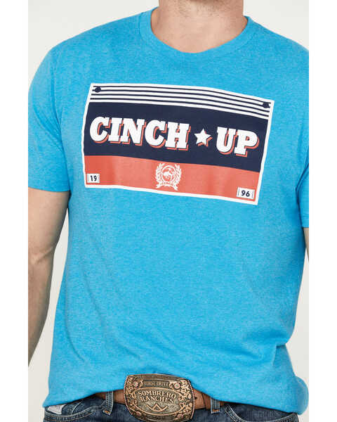 Image #3 - Cinch Men's Cinch Up Short Sleeve Graphic T-Shirt, Light Blue, hi-res