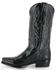 Image #3 - El Dorado Men's Handmade Vanquished Calf Western Boots - Square Toe, Black, hi-res