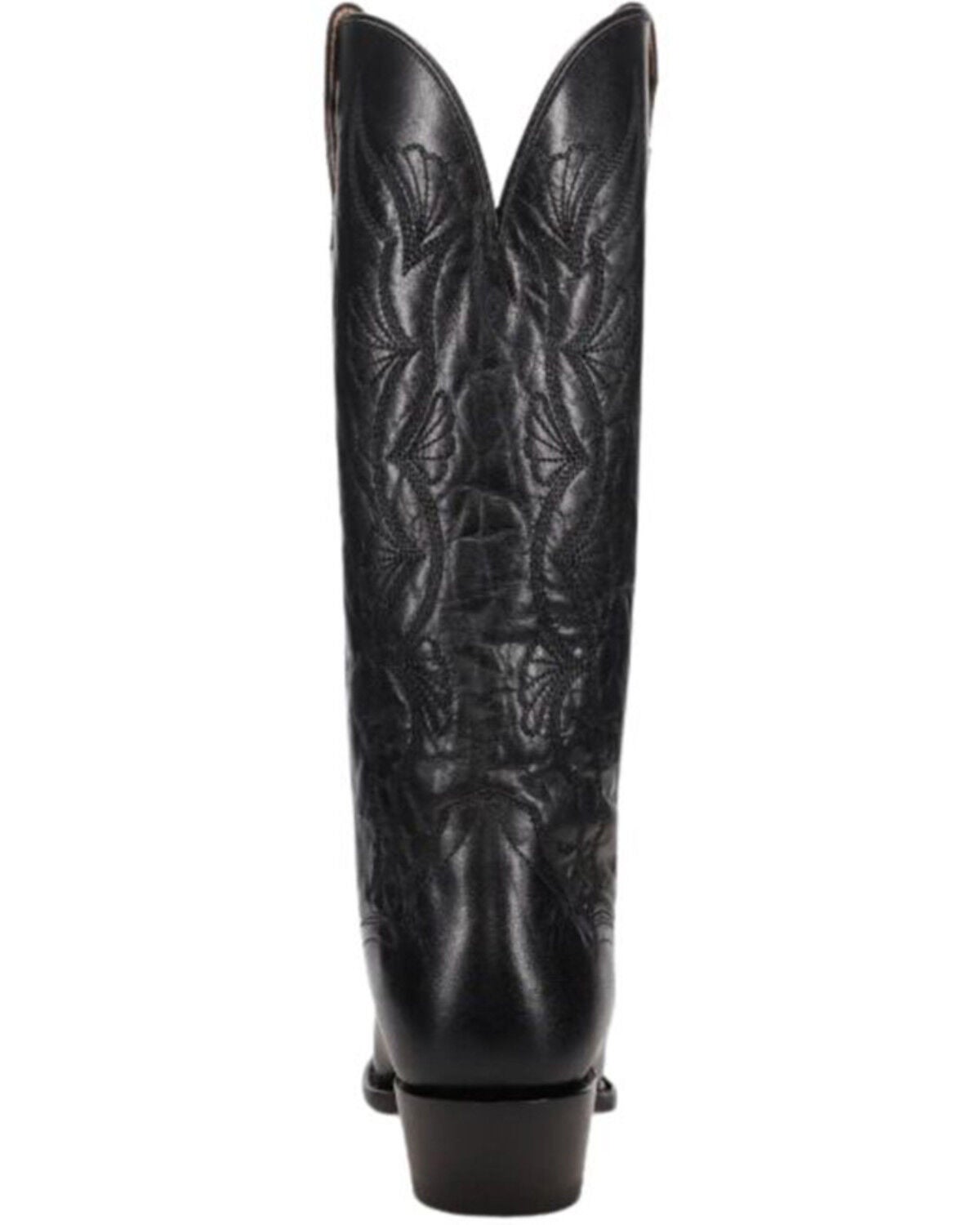 Image #5 - Dan Post Women's Sunrise Canyon Tall Western Boots - Round Toe, Black, hi-res