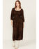 Image #1 - Stetson Women's Bandana Print Long Sleeve Midi Dress , Dark Brown, hi-res