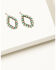 Image #2 - Paige Wallace Women's Diamond Earrings, Silver, hi-res