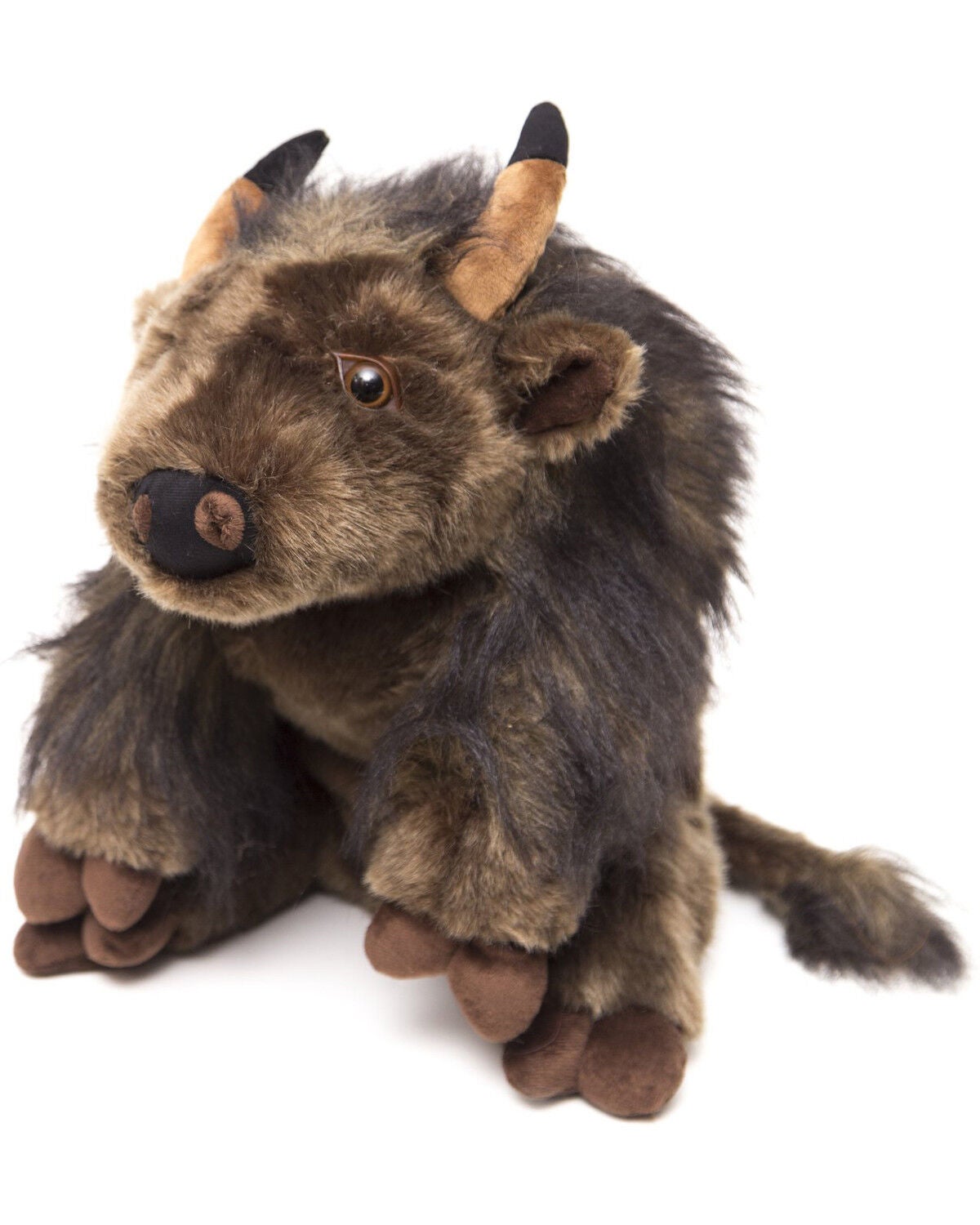 Carstens Home Large Plush Buffalo Stuffed Animal, Brown, hi-res