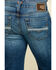 Image #4 - Ariat Men's M7 Rocker Summit Dark Wash Stackable Slim Straight Stretch Denim Jeans, Indigo, hi-res
