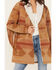 Image #3 - Idyllwind Women's Nettie Sherpa Collar Tonal Blanket Coat, Medium Brown, hi-res