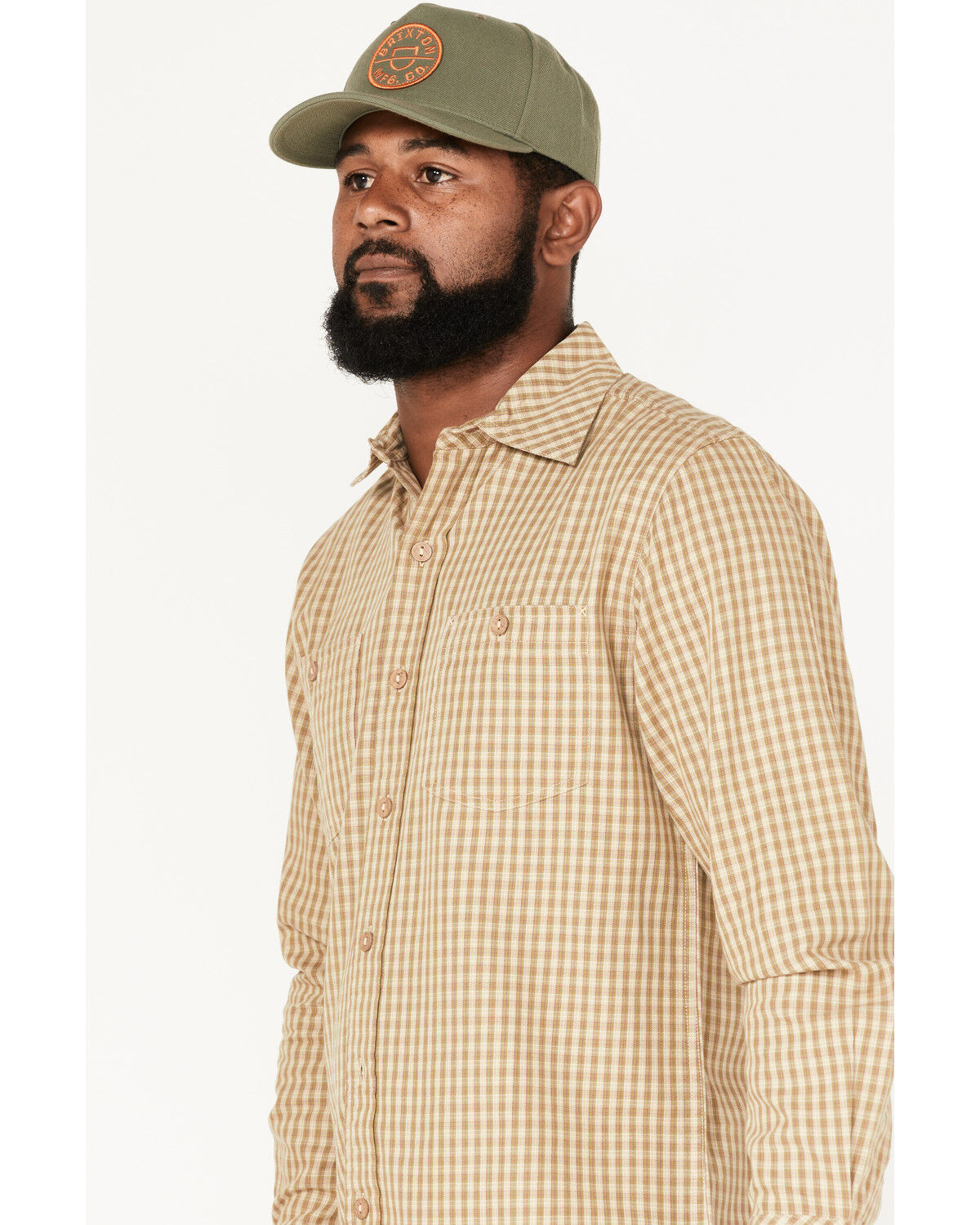 Image #2 - Resistol Men's Wheat Ridge Check Button Down Western Shirt, Sage, hi-res