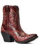 Ariat Women's Pimento Chandler Full-Grain Western Fashion Bootie - Snip Toe , Red, hi-res