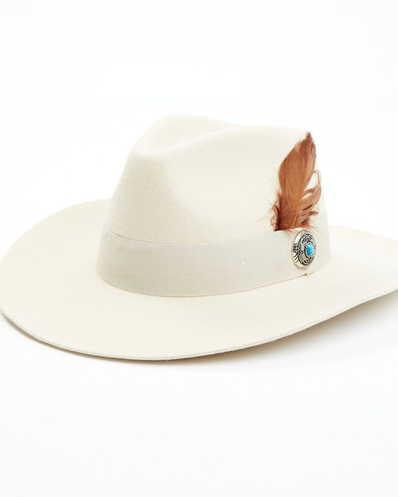 Idyllwind Women's Hollydale Drive Grossgrain Band Wool Felt Western Hat, Cream, hi-res