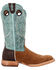 Image #2 - Durango Men's PRCA Collection Roughout Western Boots - Broad Square Toe, Multi, hi-res