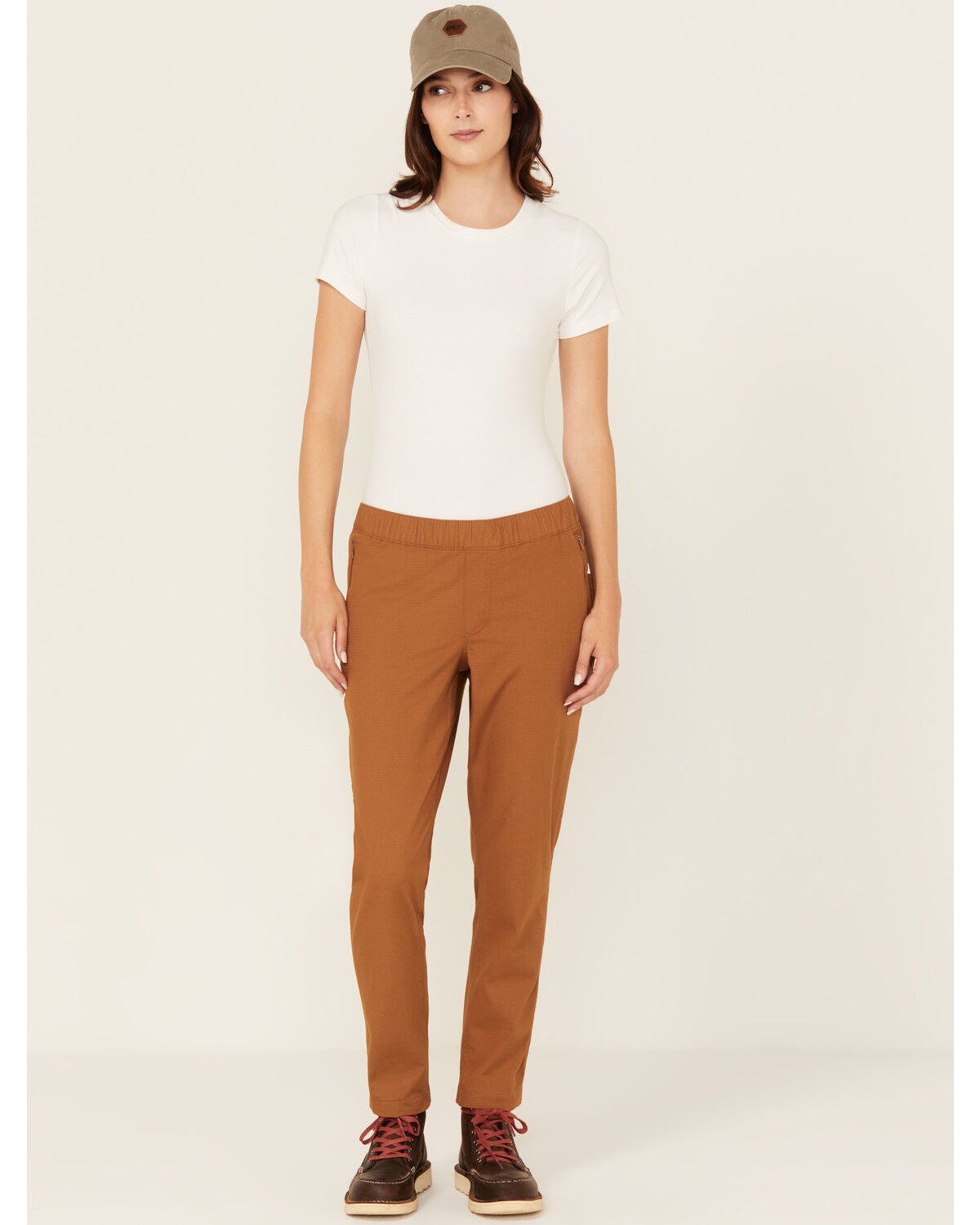 Carhartt Women's Force&reg; Relaxed Fit Ripstop Work Pants, Brown, hi-res