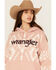 Image #2 - Wrangler Retro Women's Southwestern Logo Hoodie, Pink, hi-res