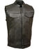 Image #1 - Milwaukee Leather Men's Open Neck Club Style Vest, Black, hi-res