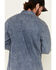 Rock & Roll Denim Men's Long Sleeve Denim Western Shirt , Blue, hi-res
