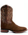 Dan Post Men's Hippo Print Western Performance Boots - Broad Square Toe, Brown, hi-res