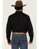 Image #4 - RANK 45&reg; Men's Lotus Abstract Striped Long Sleeve Button-Down Stretch Western Shirt, Black, hi-res