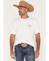 Image #2 - Ariat Men's Lockup Flag Painted Short Sleeve Graphic T-Shirt, White, hi-res
