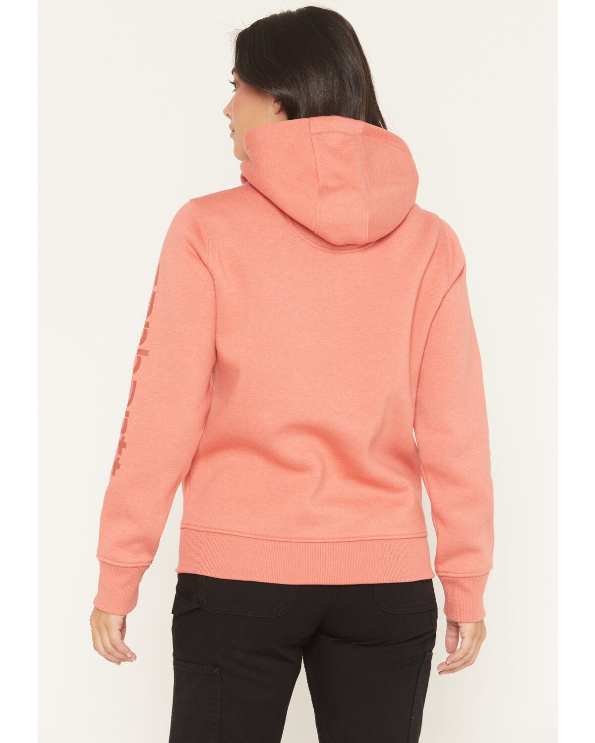 Carhartt Women's Relaxed Fit Midweight Logo Sleeve Graphic Hoodie
