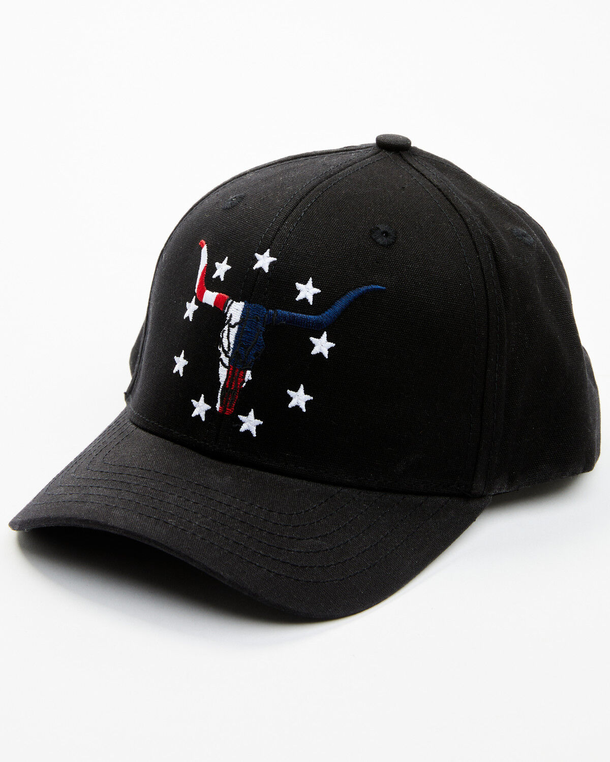 Image #1 - Cody James Men's Ranger American Longhorn Ball Cap, Navy, hi-res