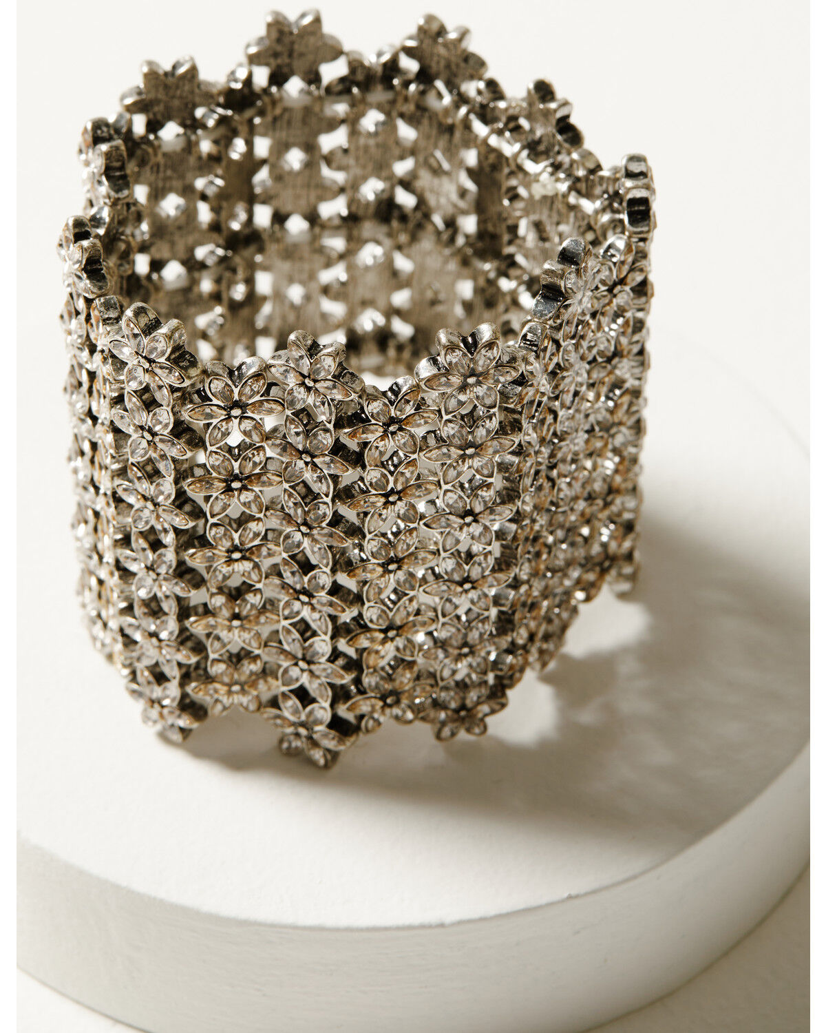 Image #1 - Shyanne Women's Champagne Chateau Silver Filigree Stretch Bracelet, Silver, hi-res